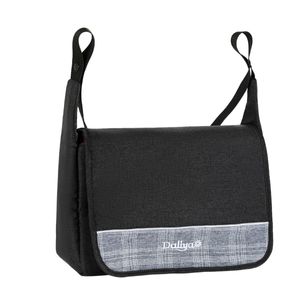 Daliya® Wickeltasche Mamabag Tasche Organizer für  Bambimo Kinderwagen oder Universal (Grau-Raster)