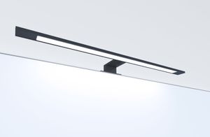 kalb | LED Badleuchte schwarz 600mm Spiegellampe Spiegelleuchte Aufbauleuchte