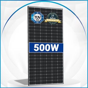 4X EPP 500 Watt M10 HIEFF Twin Mono Schwarz / Silber Solarmodul