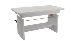 Minio, Tisch “Janek” 116-156 cm, klappbar, Alpen Weiss Farbe