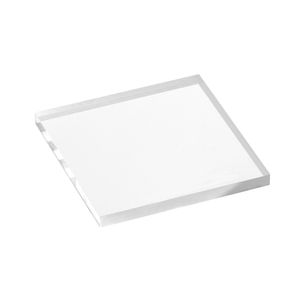 Quadratische Acrylglasscheibe 50x50x4mm transparent, rundum glänzend polierte Seitenkanten / Acryl / Acrylglas / massiv / klar / farblos / Dekoration - Zeigis®