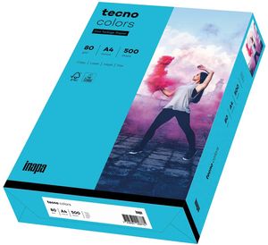 tecno Multifunktionspapier colors A4 80 g/qm blau 500 Blatt