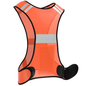 EAZY CASE Reflektorweste Sicherheitsweste flexibel einstellbar Warnweste mit Reflektoren atmungsaktiv reflektierend Straßenverkehr, Orange