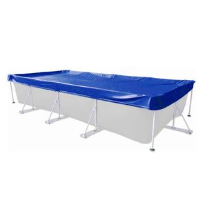 Abdeckplane Rechteck 600x300 cm Blau mit Übermaß Sommer & Winter Pool Schwimmbad