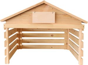 Rasenmäher Roboter Garage Holzhaus 78x84x60 cm Mähroboter