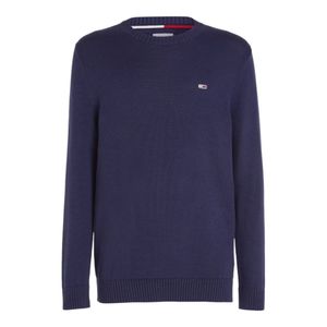 Tommy Jeans Herren Essential Crew Knit, Blau M