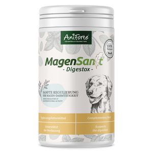 AniForte MagenSanft Pulver für Hunde 500g – Unterstützt Verdauung & Magen-Darm-Aktivität, natürlicher Magenschutz Hund mit Bentonit Pulver & Kräutern