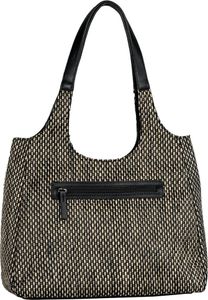 TOM TAILOR Denim Handtaschen Leana, Zip shopper M, black/sand, Mehrfarbig TOM TAILOR Denim Handtaschen Leana, Zip shopper M, black/sand, Mehrfarbig