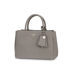 Guess Kurzgriff Tasche Jena Elite Luxury Satchel taupe logo