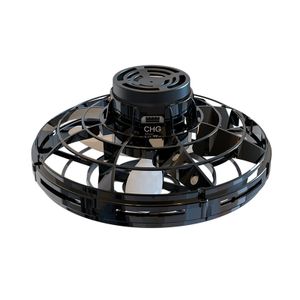 UFO létající hračka Mini drony Vrtulník Infračervený senzor Auto s 360° otáčením Ručně ovládaný dron Hračka - černá