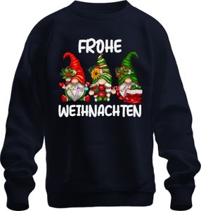 Veselé Vianoce Elf Gnome Gnomes - Vianočný Xmas Christmas Uni sveter, Navy, XXL