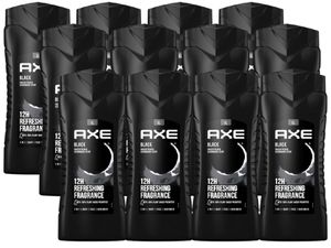 AXE 3in1 Duschgel Shampoo Black XL Herren Männer Showergel  getestet 12x 400ml Intensive Pflege for Men