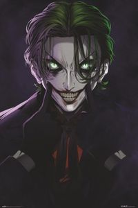 Dc Comics Joker Anime Plakat Mehrfarbig  Mehrfarbig One Size