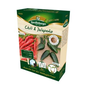 Chili & Jalapeño Anzucht-Set  in umweltfreundl. Kokossubstrat