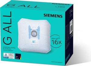 Siemens PowerProtect VZ16GALL - Worek - do odkurzacza (opakowanie 16 szt.) - do Q5.0 allergy, Z7.0 allergyPlus, Z7.0 family allergyPlus