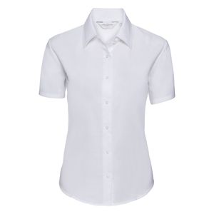 Russell Collection - Dámská košile s krátkým rukávem RW9390 (52 CZ) (Bílá)