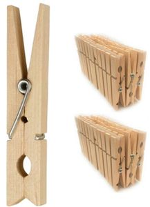 Wäscheklammern Holz 48er Set 10 cm