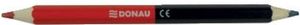 12x DONAU 3811101-04 Farbstift-Silbenstift Jumbo rot/blau Dickkern Mine
