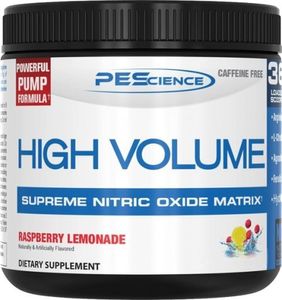 PEScience High Volume 261 g melon berry twist / Pump Booster / Koffeinfreier Pre-Workout Pump mit Citrullin, Taurin, Arginin Nitrosigin und Glycerin HydroMAX