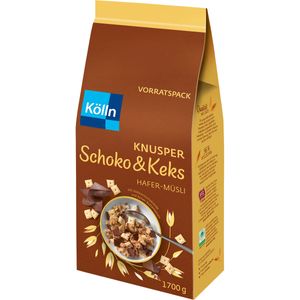 Kölln Čokoláda a sušienky Ovesné müsli Čokoláda a maslové sušienky 1700g