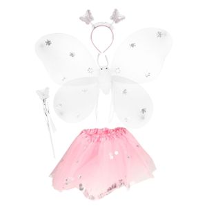 Toi-Toys Princess Friends Verkleidungsset Schmetterlingsfee (Tutu, Flügel, Diadem, Zauberstab)