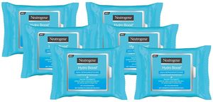 Neutrogena Hydro Boost Aqua Reinigungstücher Abschminktücher Hyaluron 6x25 Stück