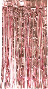 Lametta Vorhang 50x100cm, Farbauswahl:altrosa