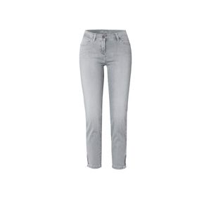 TONI FASHION Perfect Shape Zip Damen 7/8 Jeans in Grey Used Stretch 38