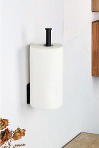 Metall Wand-Küchenrollenhalter schwarz Papierrollenhalter Küchenpapierhalter