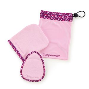 Tupperware FaserPro Abschmink SET rosa pink Mikrofaser