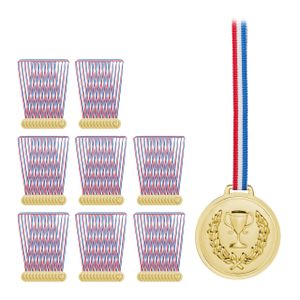 relaxdays Gold Medaille für Kinder 96er Set