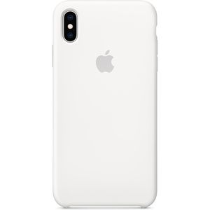 Apple iPhone XS Max Silicon Case Weiß Handyhülle Schutzhülle Back Cover