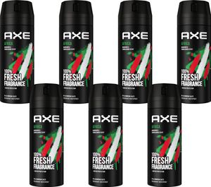 AXE Bodyspray Africa 7x 150ml Deospray Deodorant Männerdeo Deo für Herren Männer Men ohne Aluminium