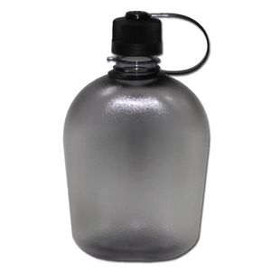 MFH | US Feldflasche | GEN II | Trinkflasche | 1 Liter | BPA-frei | schwarz-transparent