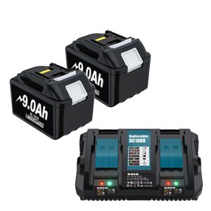 Akumulátor Makita 18V, kapacita 9000 mAh, kompatibilní s BL1850B, BL1840B, BL1860, modrý