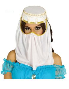Hut mit Schleier für arabische Prinzessin für Damen