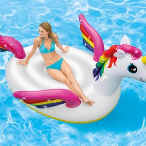 Schwimmtier/Luftmatratze Einhorn XXL, 287 x 193 x 165 cm,