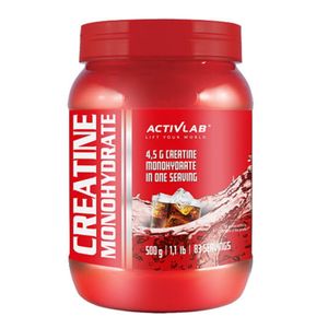 Activlab Kreatin-Monohydrat | 500g je Behälter | hochdosiert | Geschmack: Cola | Creatine Muskelaufbau Kraftsport | Body Building supplement