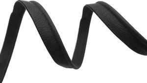 5m Paspelband Kunstleder Nähkante Paspelschnur zum Nähen Größenwahl Farbwahl, Größe:10mm, Farbe:schwarz