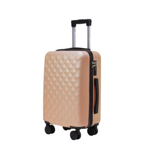 Příruční kabinový cestovní kufr s TSA zámkem ROWEX Crystal Barva: Šampaňská, Velikost: Příruční kabinový kufr - 55x38x23 cm (33l)