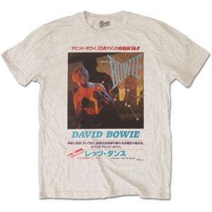 David Bowie - T-Shirt für Herren/Damen Unisex RO495 (M) (Sand)