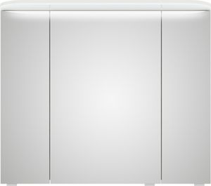 PELIPAL Balto Sprint Bad Möbel, Spiegelschrank, LED Beleuchtung, Weiß Glanz 85 cm