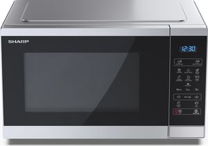 SHARP YC-MS252AE-S Mikrowelle, 900W, 11 Leistungsstufen, silber