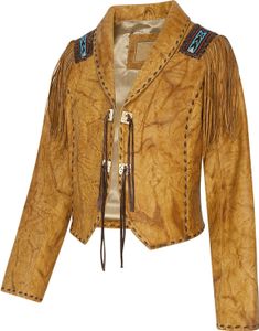 Stars & Stripes Western Lederjacke »AZTECA« Gr.XXL