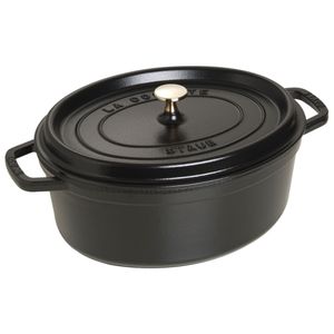 Staub Cocotte oval Schwarz 31cm 5,5L  40509-319-0