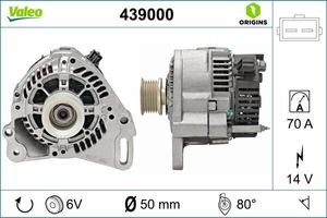 VALEO 439000 - OE 030903023G Lichtmaschine für Arosa (6H), Cordoba (6K), Ibiza (6K), Ibiza (6J, 6P), Inca (6K), Toledo I (1L2), Felicia (6U), Caddy II (9K), Corrado (53I), Golf III (1H), Golf Cabriolet (1E), Passat (35I), Polo (6N), Polo (6V), Vento (1H)