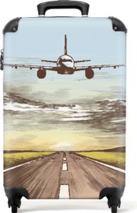 NoBoringSuitcases.com® Koffer Handgepäck Trolley Rollkoffer Kleine Reisekoffer mit 4 Rollen - Flugzeug - Flughafen - Sonnenuntergang - Vintage - Cabin Size < 55x40x23 cm & 55x40x20 cm - Fotokoffer - Kabinenkoffer - BoardgepäckHandgepäck Koffer 55x35x20 cm, 36L, NoBoringSuitcases.com® Koffer Handgepäck Trolley Rollkoffer Kleine Reisekoffer mit 4 Rollen - Flugzeug - Flughafen - Sonnenuntergang - Vintage - Cabin Size < 55x40x23 cm & 55x40x20 cm - Fotokoffer - Kabinenkoffer - BoardgepäckHandgepäck Koffer 55x35x20 cm, 36L,