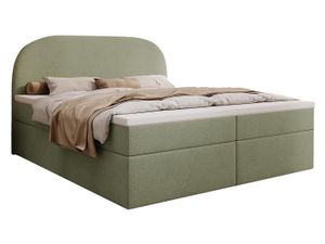 MyBed Zen box spring bed Čalouněné čelo postele Úložný prostor 160x200 Bonnell matrace H4 Topper Green Velvet