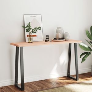 [Home] Tischplatte 160x50x6 cm Massivholz Eiche Unbehandelt Baumkante , Neue Mode 2024 im häuslichen Leben