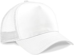 Beechfield B640 | Snapback Trucker Cap / Kappe / Mütze / Hut - Farbe: White/White - Größe: One Size